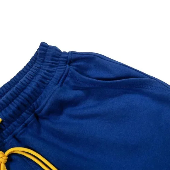 Rhude embroidered-logo drawstring shorts in blue